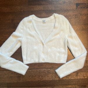 Sunday best size large white belero style cardigan
